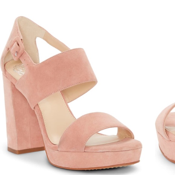 Vince Camuto Shoes - NWOT Vince Camuto Jayvid Pink Suede Sandals